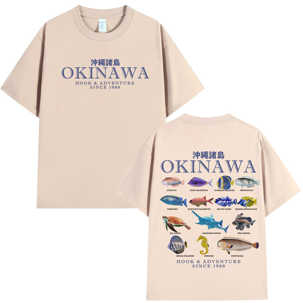 Okinawa Ocean Fish T Shirt Sea – Japanese Man Lifestyle recenzja i cena