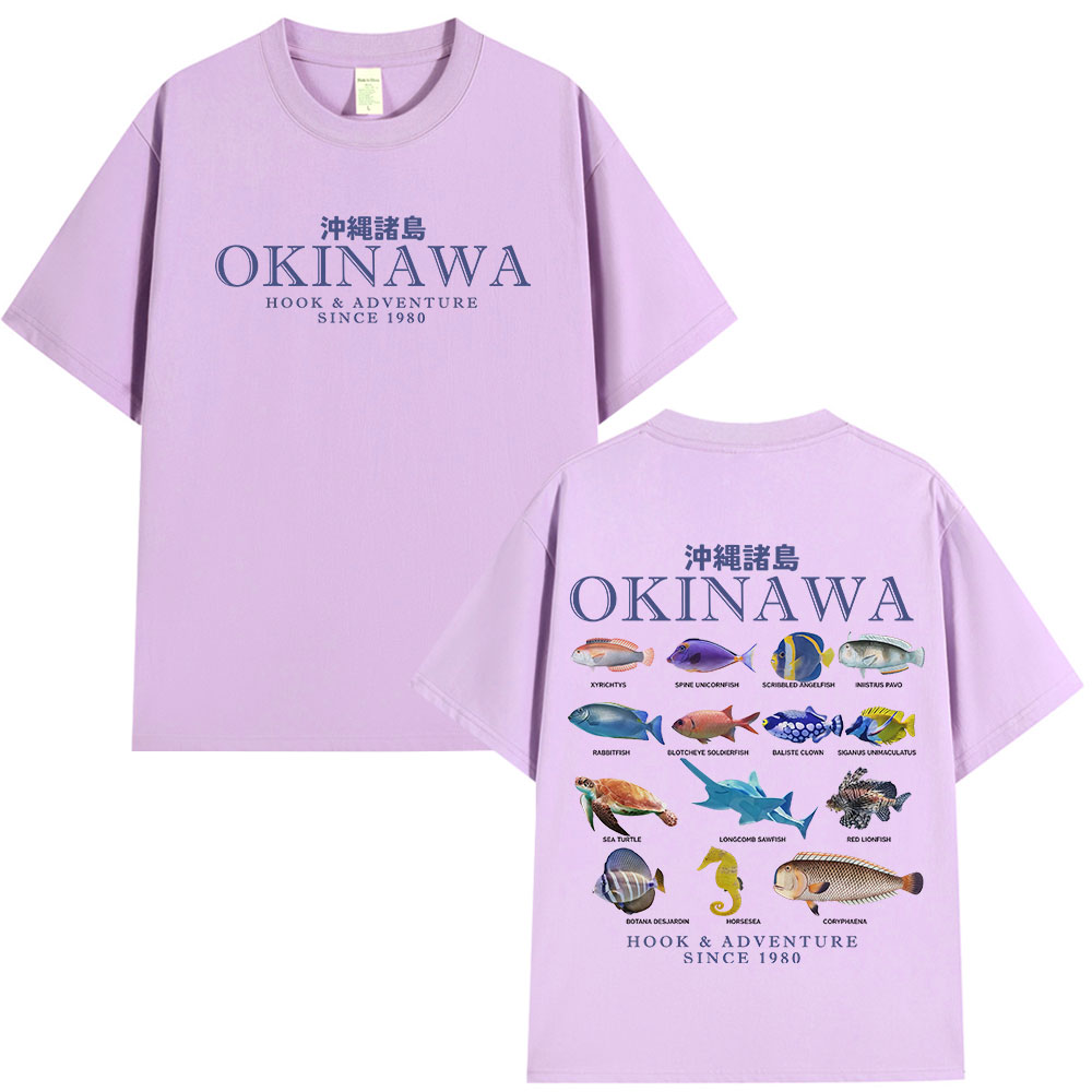 Okinawa Ocean Fish T Shirt Sea – Japanese Man Lifestyle recenzja i cena